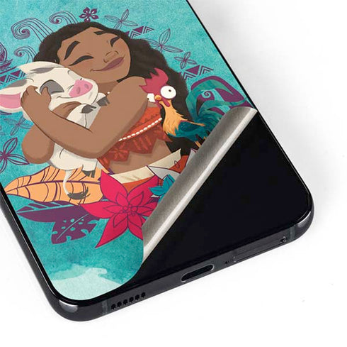 Disney Princess Moana with Pua and Heihei Galaxy S22 Plus Skin